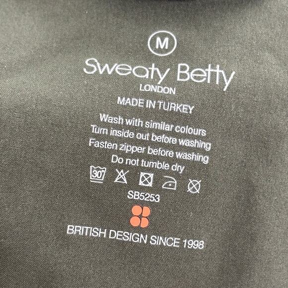 Sweaty Betty Mountain Green Fast Track Padded Zip Up Running Jacket - Picture 9 of 12